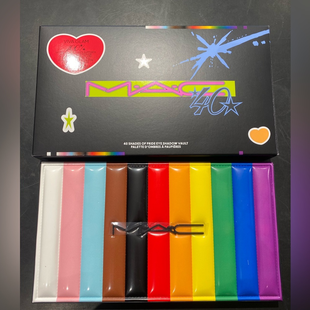 VIVA GLAM 40TH ANNIVERSARY PRIDE SHADOW VAULT 🌈❤️💄